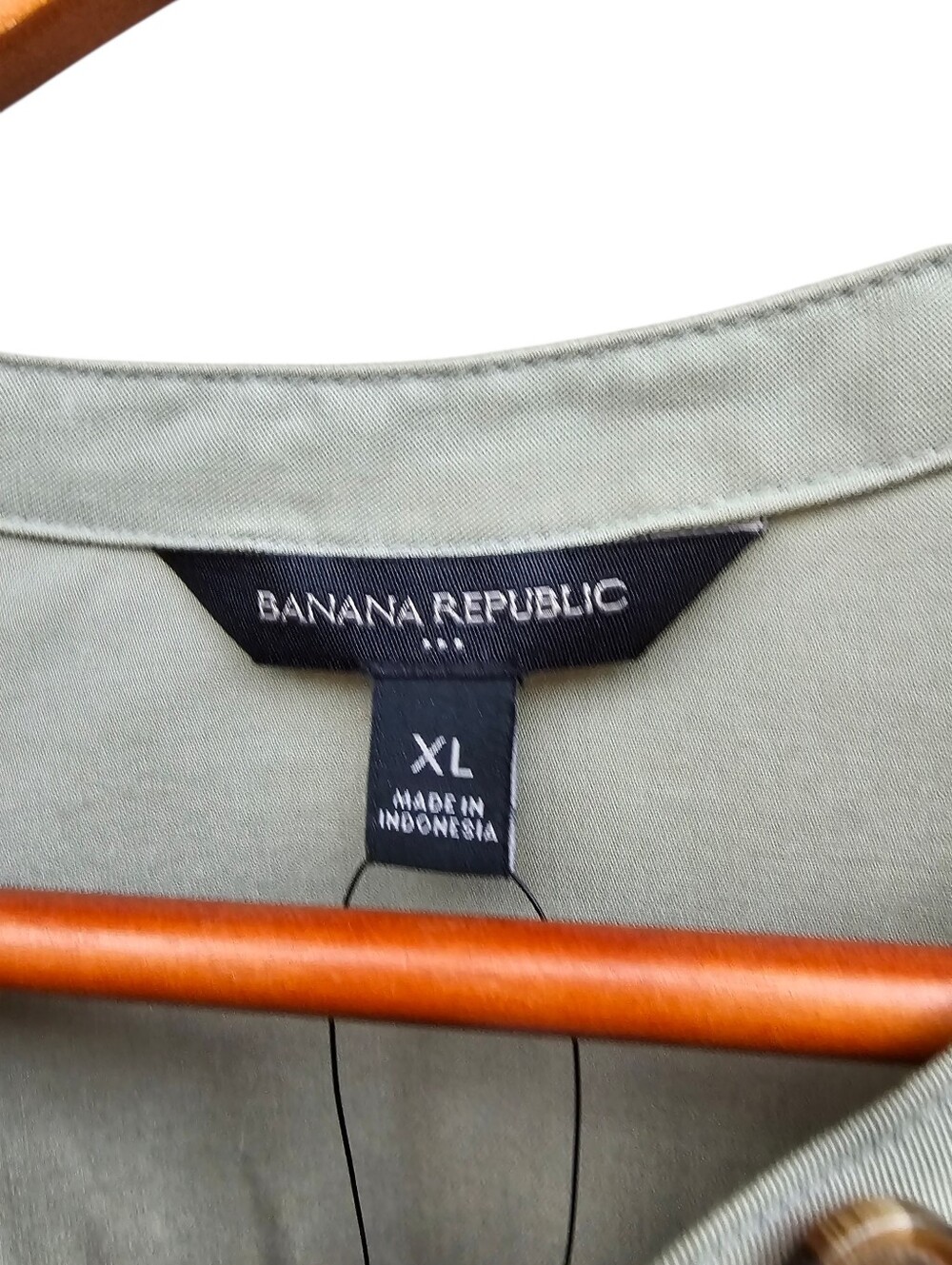Banana Republic Sweet Basil (Light Sage) Utility Shirt Dress Size XL - Picture 6 of 13